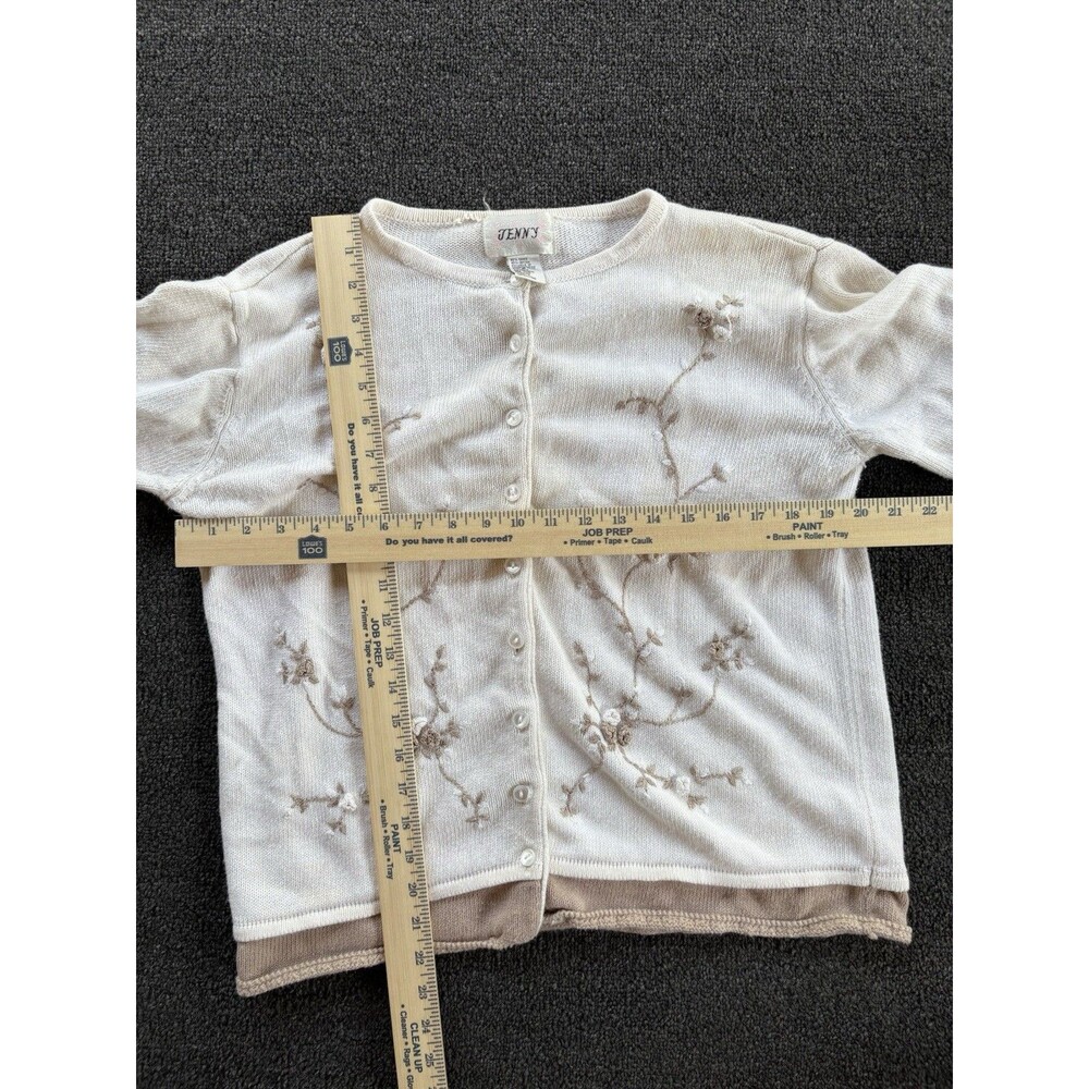Jenny Floral Button Down Cardigan Sweater Women's‎ Size Medium - Picture 5 of 5